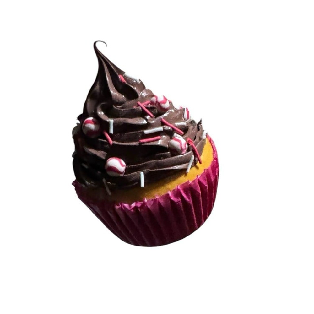 New Kurt Adler foam cupcake Christmas ornament with peppermint balls